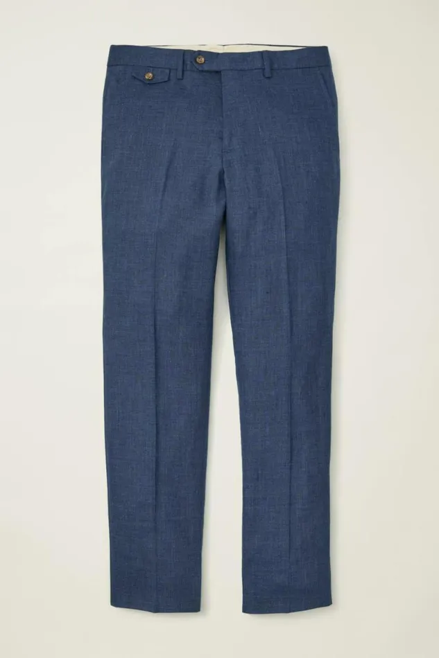 Men Jetsetter Italian Linen Dress Pant Bright Navy Bonobos Dress Pants