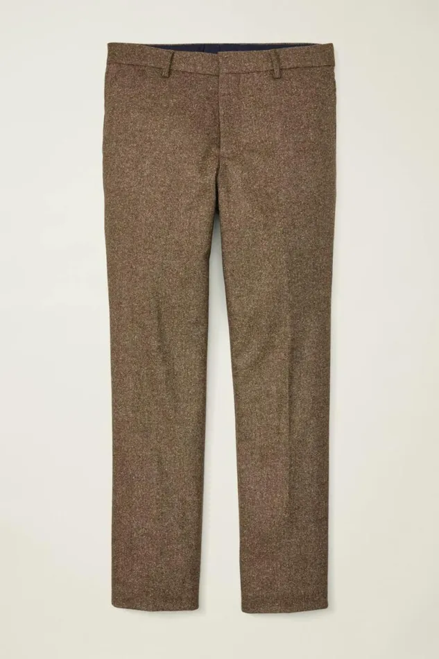 Men Jetsetter Italian Wool Dress Pant Khaki Donegal Bonobos Dress Pants
