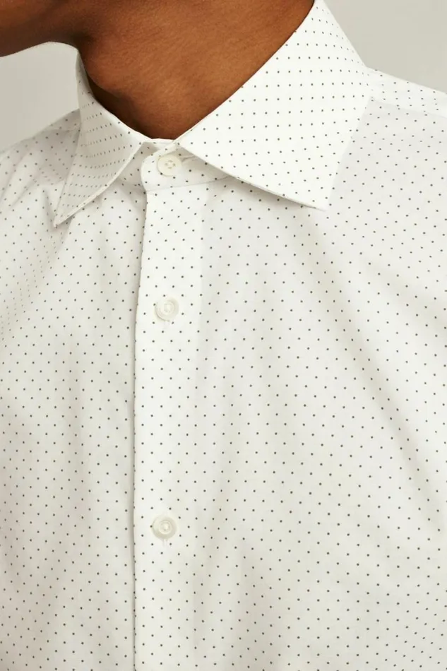 Men Jetsetter Stretch Dress Shirt Olive Dot Bonobos Business Casual Shirts