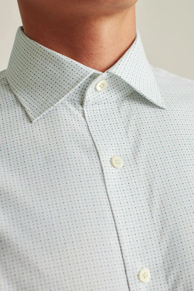 Men Jetsetter Stretch Dress Shirt Seabreeze Dot Bonobos Business Casual Shirts
