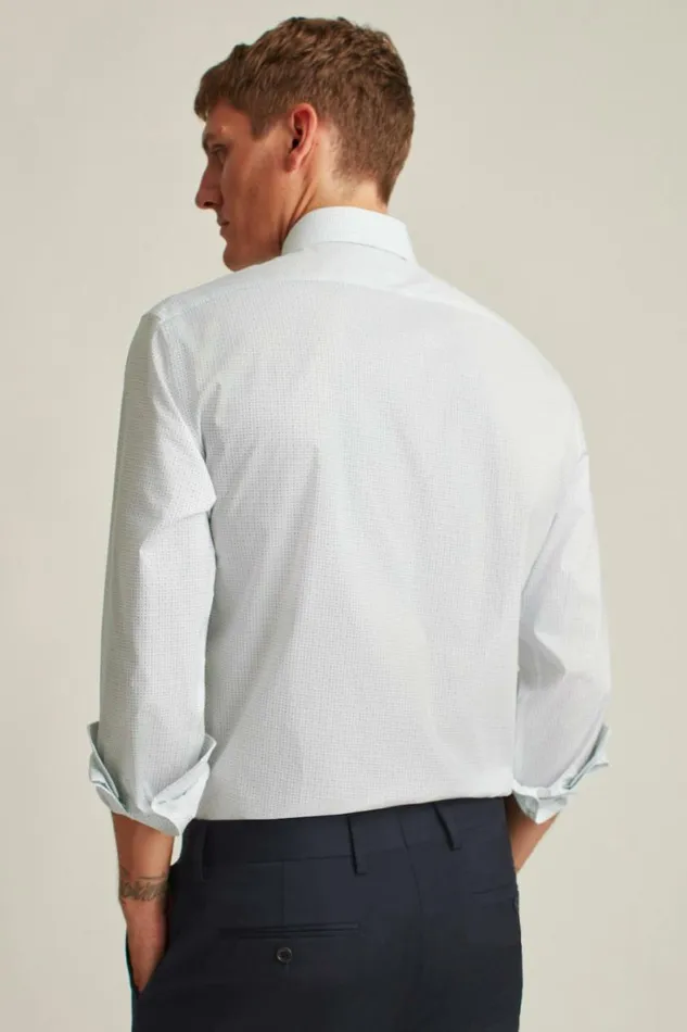 Men Jetsetter Stretch Dress Shirt Seabreeze Dot Bonobos Business Casual Shirts