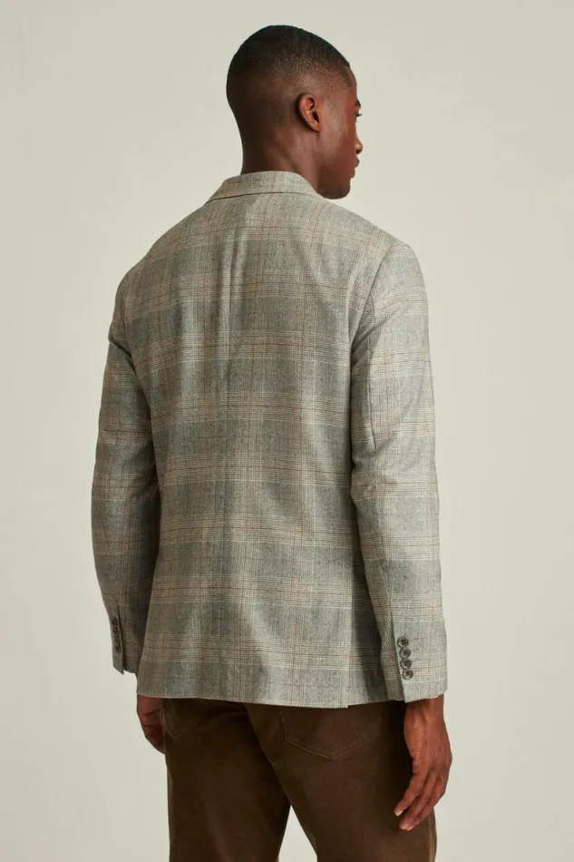 Men Jetsetter Unconstructed Italian Wool Blazer Grey Deco Bonobos Blazers and Sport Coats
