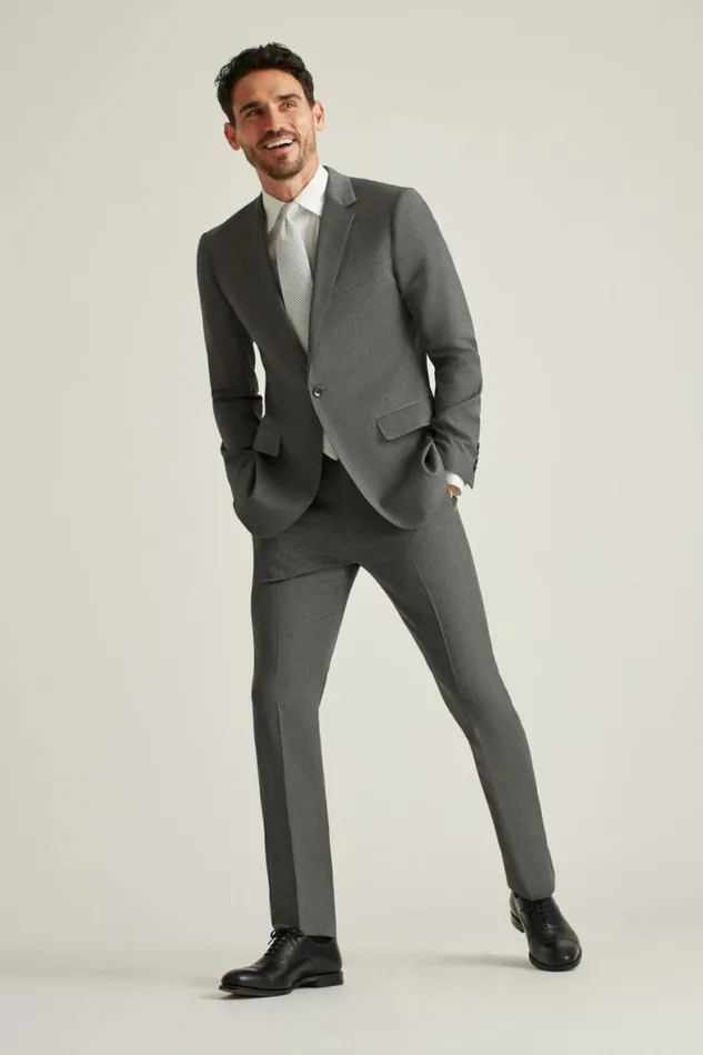 Men Jetsetter Wool Blazer Grey Bonobos Blazers and Sport Coats