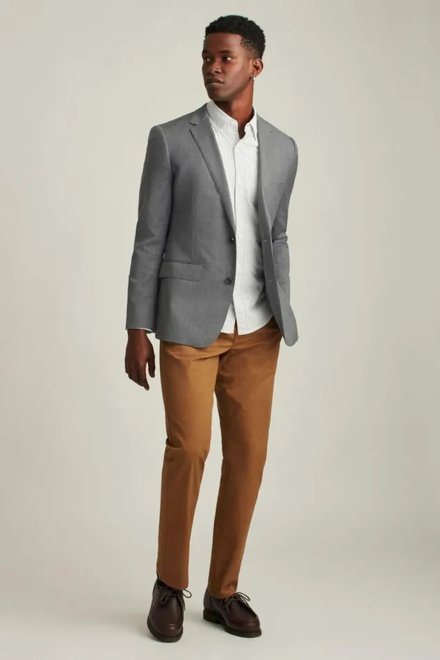 Men Jetsetter Wool Blazer Grey Bonobos Blazers and Sport Coats
