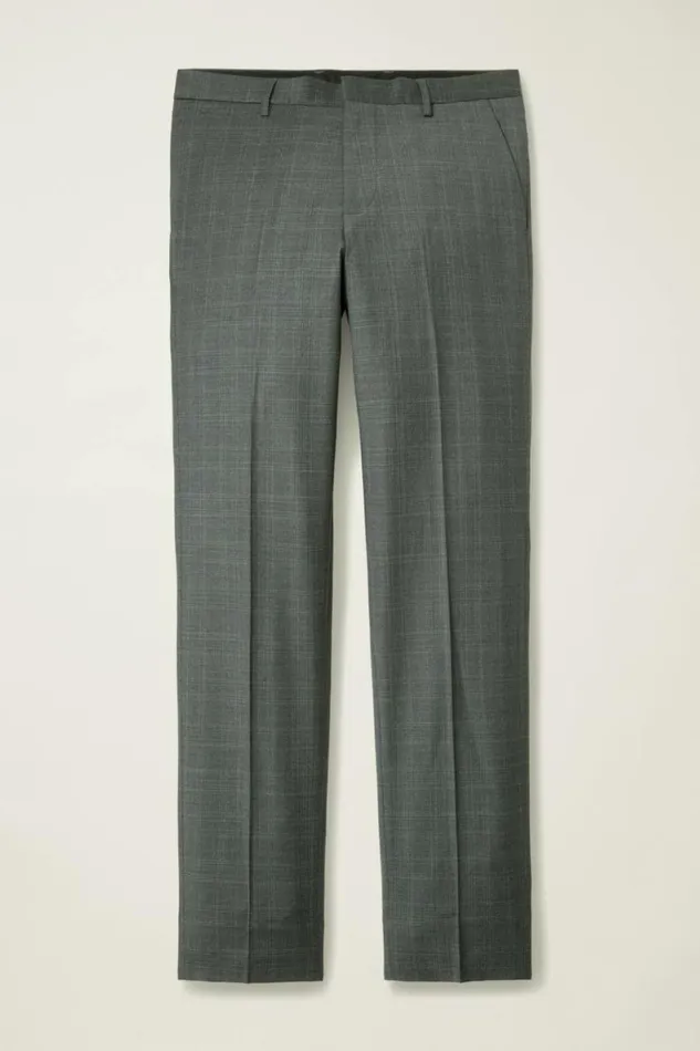 Men Jetsetter Wool Dress Pant Charcoal Glen Check Bonobos Dress Pants