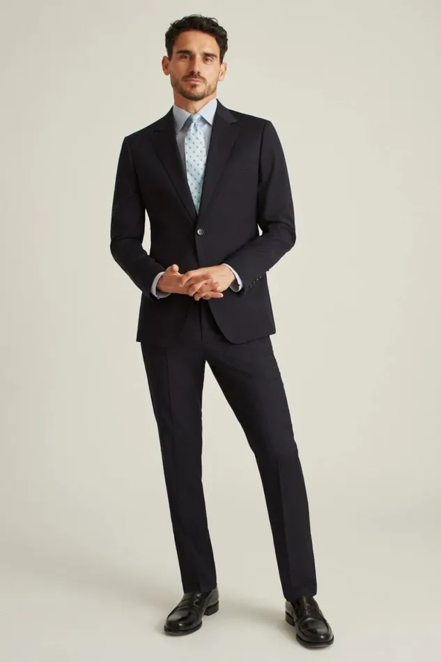 Men Jetsetter Wool Suit Navy Bonobos Suits