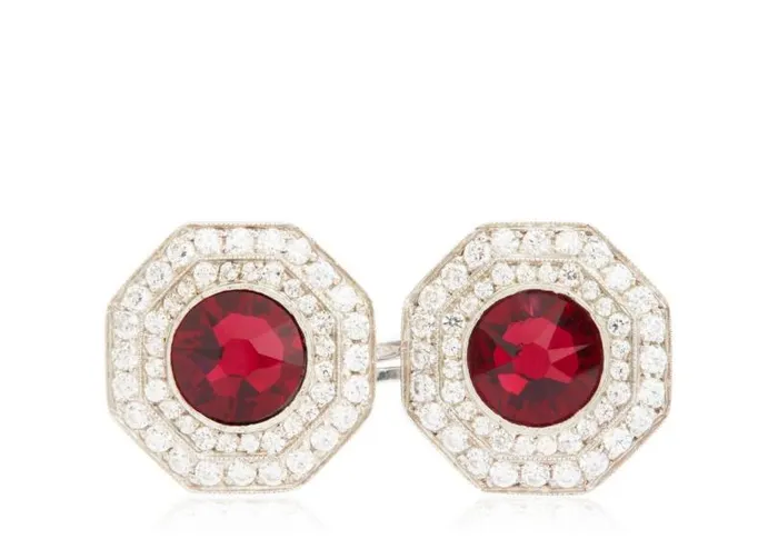 Men Jewelry Tom Ford Diamond Octagon Cufflinks