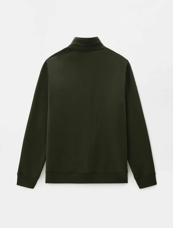 Men Jumpers and Sweatshirts Dickies Oakport Quarter Zip Olive Green