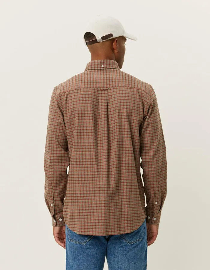 Men Kent Check Shirt 20 8211 Desert TaupeArabian Spice Les Deux ShirtsOvershirts