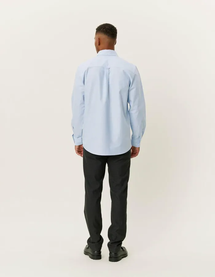 Men Kent Oxford Shirt 20 8211 Light Blue Les Deux ShirtsOvershirts