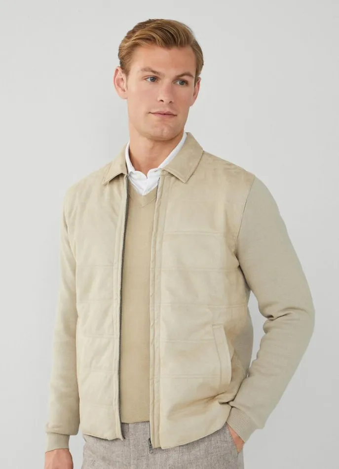Men Knitwear Hackett London ZipUp Cardigan Beach