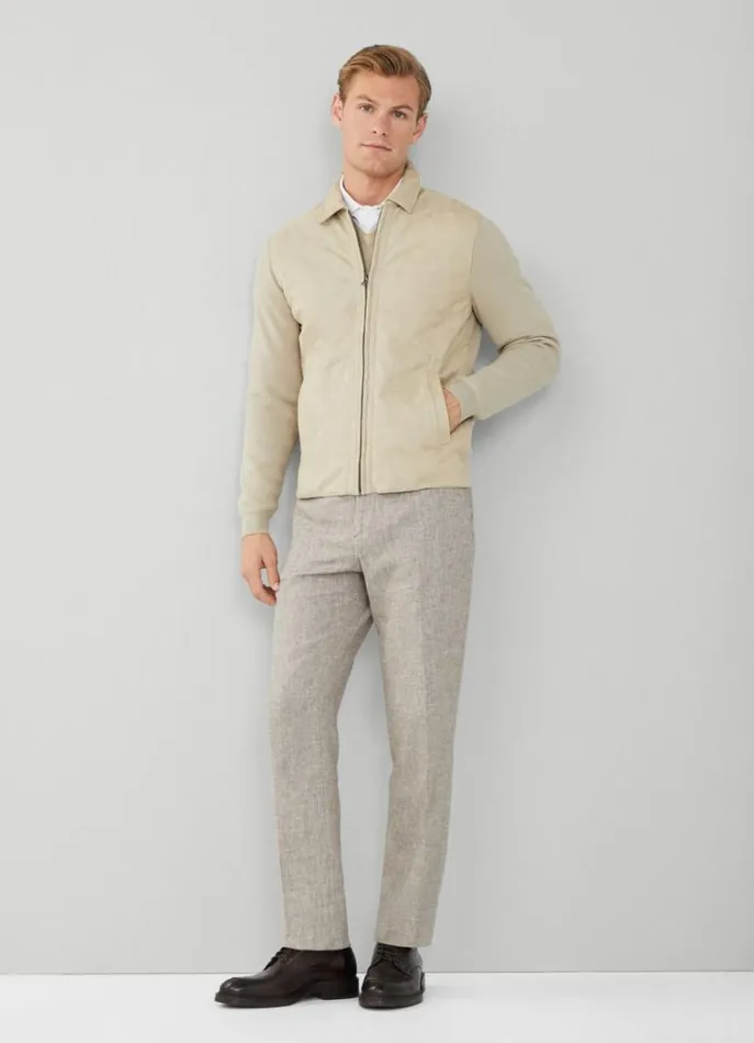 Men Knitwear Hackett London ZipUp Cardigan Beach