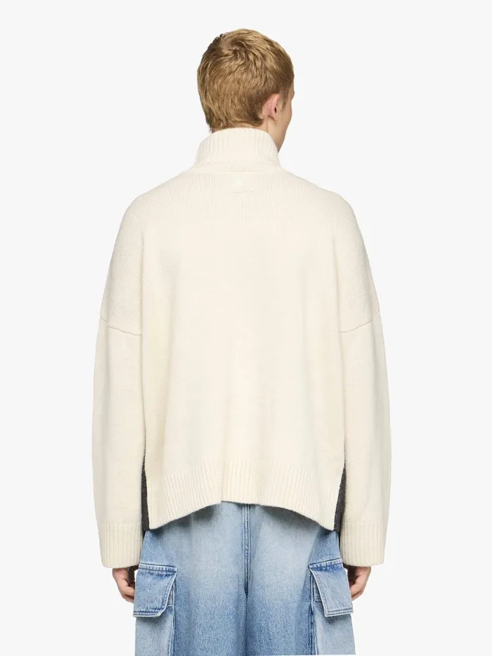 Men Knitwear JW Anderson DUAL TONE 8211 PATCH POCKET TURTLENECK SWEATER Grey Men Knitwear JW Anderson DUAL TONE 8211 PATCH POCKET TURTLENECK SWEATER Grey