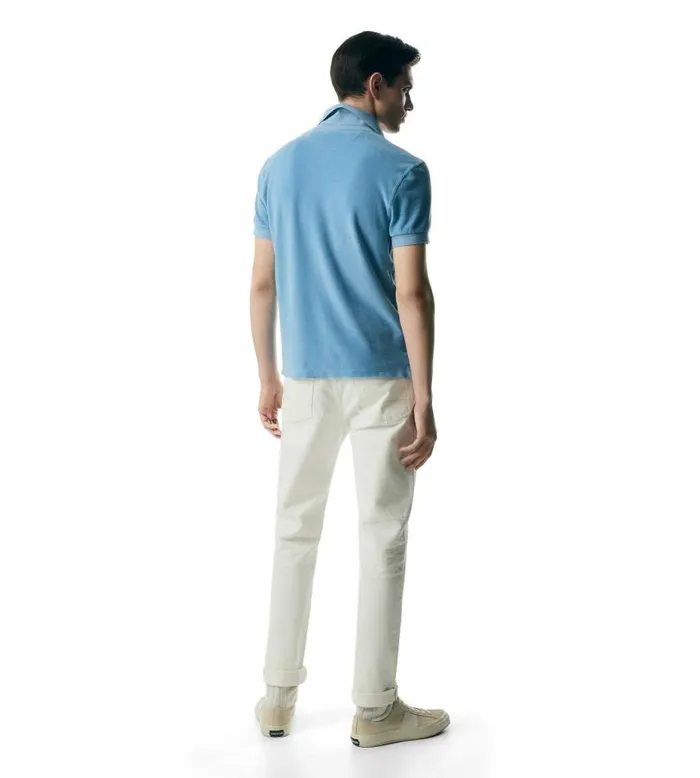Men Knitwear Tom Ford Towelling Polo Aqua Men Knitwear Tom Ford Towelling Polo Aqua