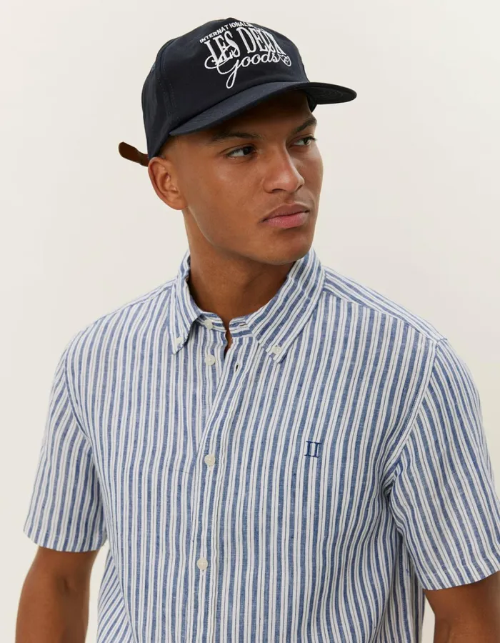 Men Kris Linen SS Shirt 8211 Light IvoryBlueprint Les Deux ShirtsOvershirts
