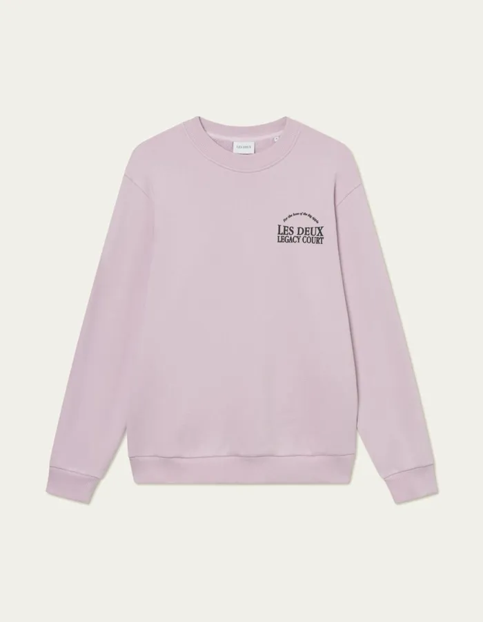 Men Legacy Court Sweatshirt 8211 Oyster Rose Les Deux HoodiesSweatshirts