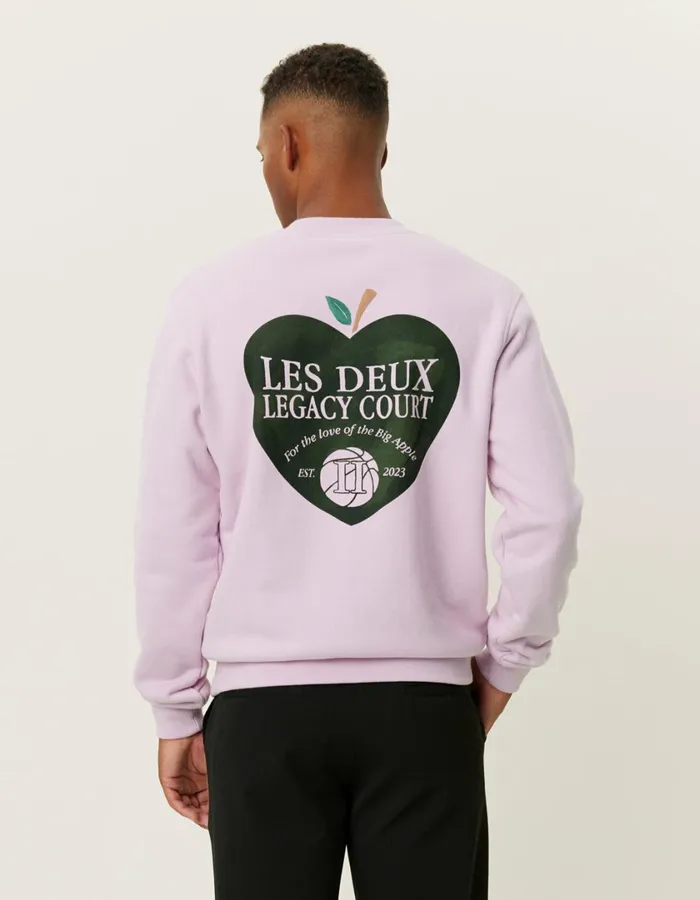 Men Legacy Court Sweatshirt 8211 Oyster Rose Les Deux HoodiesSweatshirts