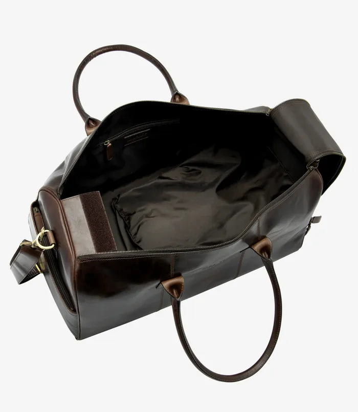 Men Loake Devon Overnight Bag Dark Brown Day Bags
