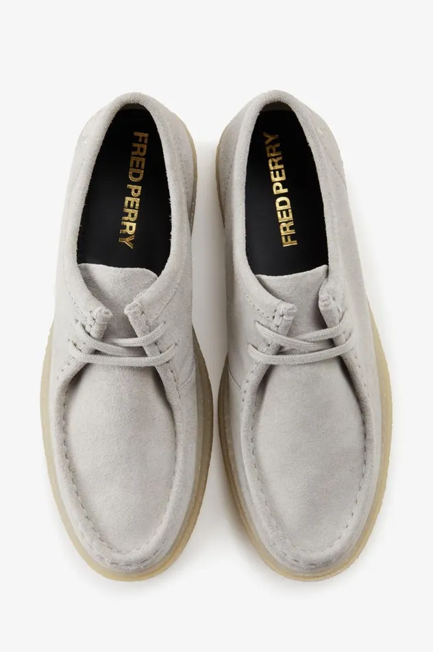 Men Low Dawson Light Oyster Fred Perry Shoes