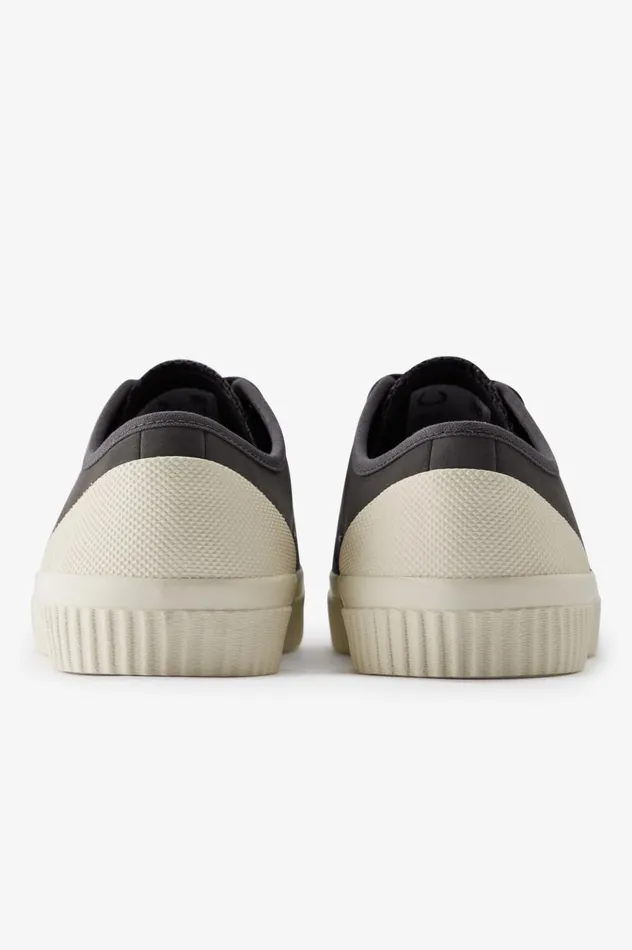 Men Low Hughes Gunmetalecru Fred Perry Shoes