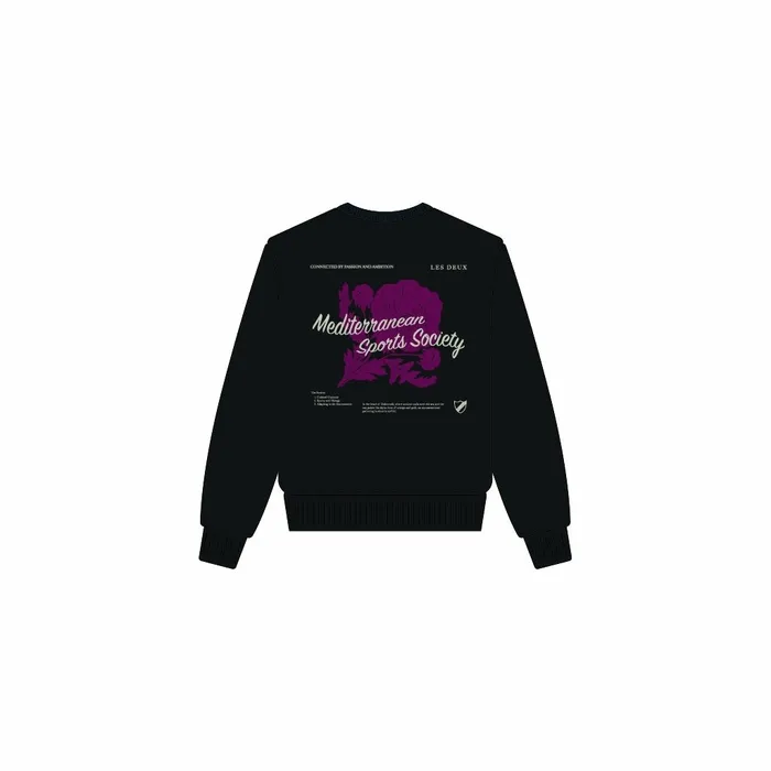 Men Mediterranean Sweatshirt 8211 BlackBlack Les Deux HoodiesSweatshirts