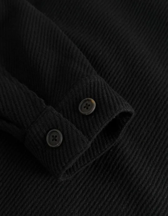 Men Nash Wool Hybrid Jacket 30 8211 BlackBlack Les Deux JacketsCoats