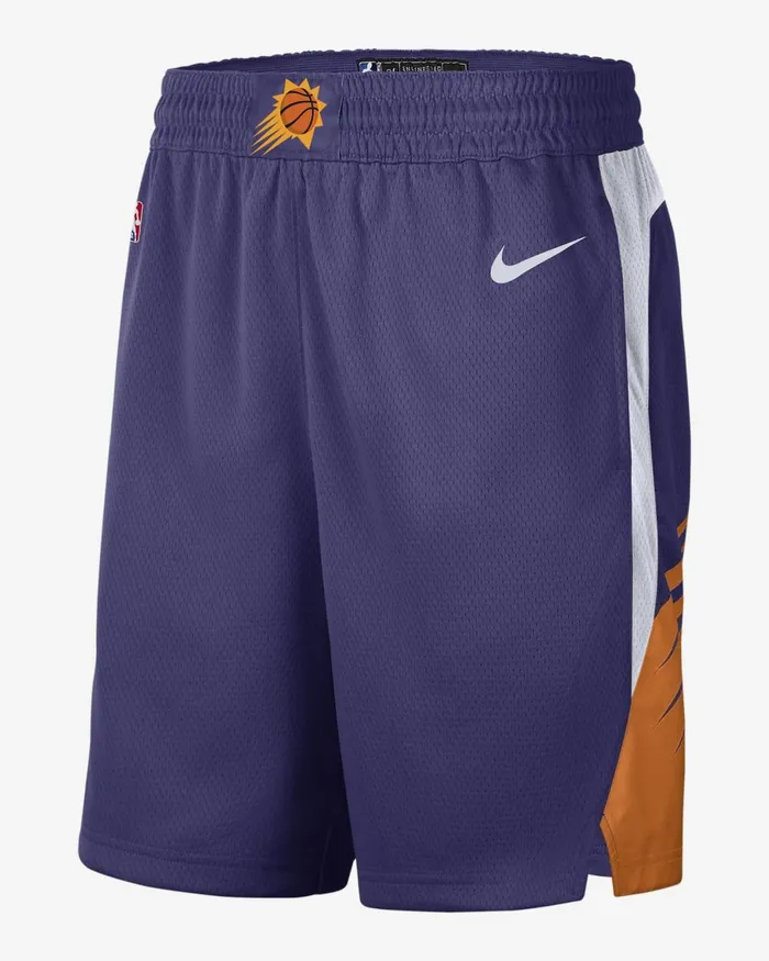 Men Nike Shorts Phoenix Suns Icon Edition New Orchidwhite