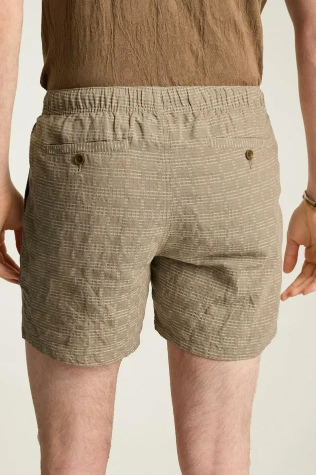 Men Nomad Short Tan Stripe Texture Bonobos Seasonal Pants