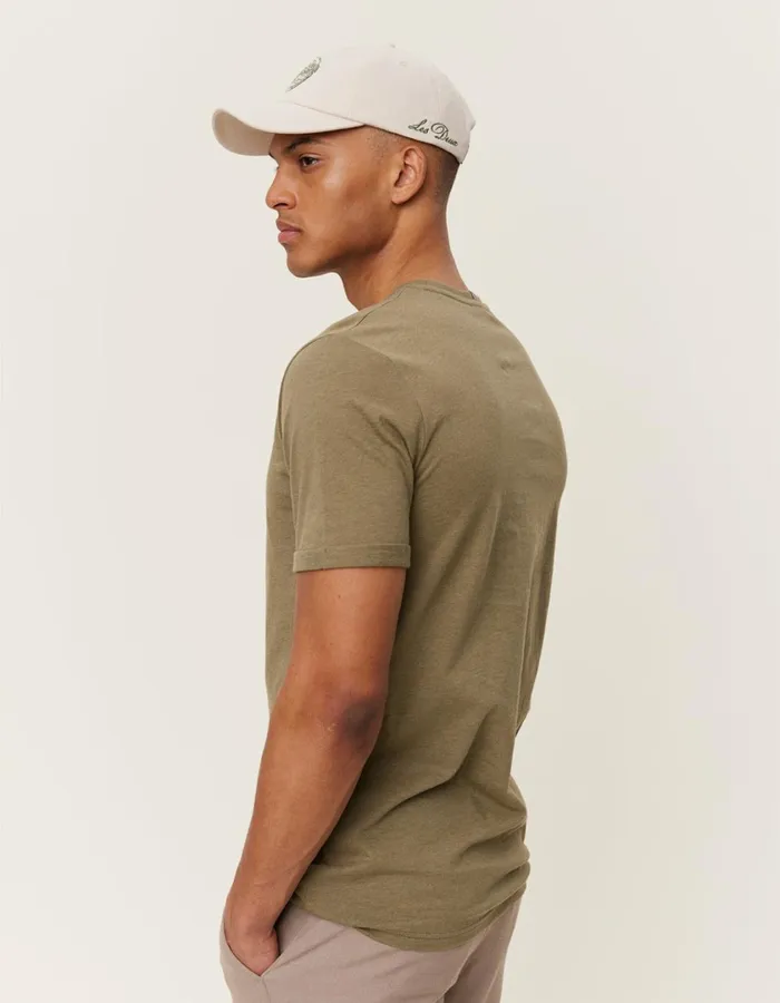 Men Norregaard TShirt 8211 Seasonal 8211 Surplus Green MelangeOrange Les Deux Tshirts