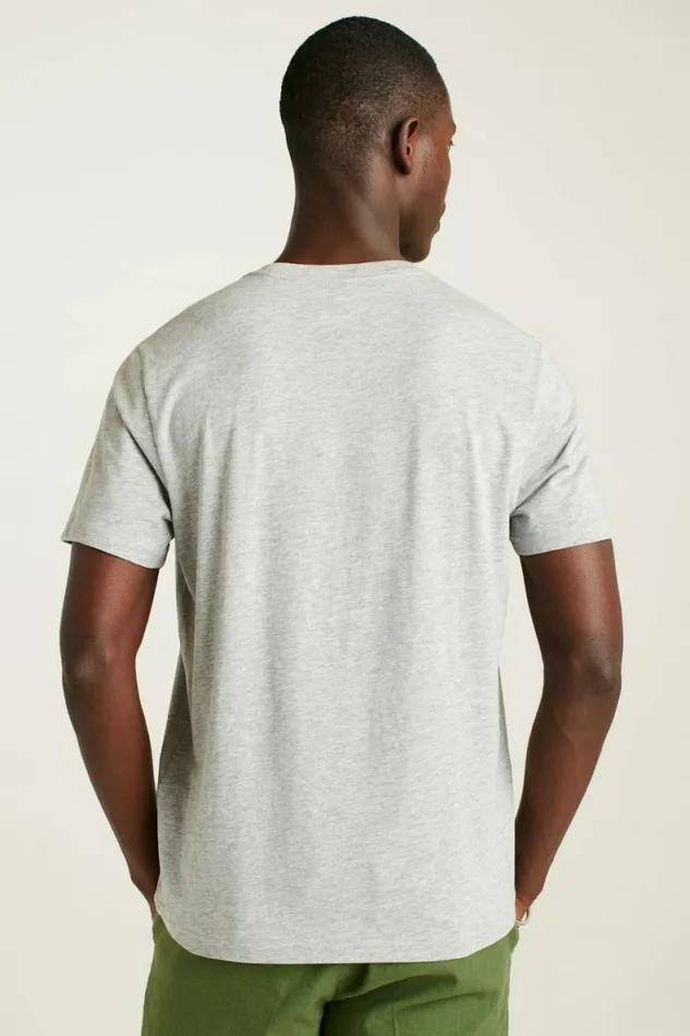 Men Organic Cotton Pocket Tee Heather Grey Bonobos Short Sleeve Tees