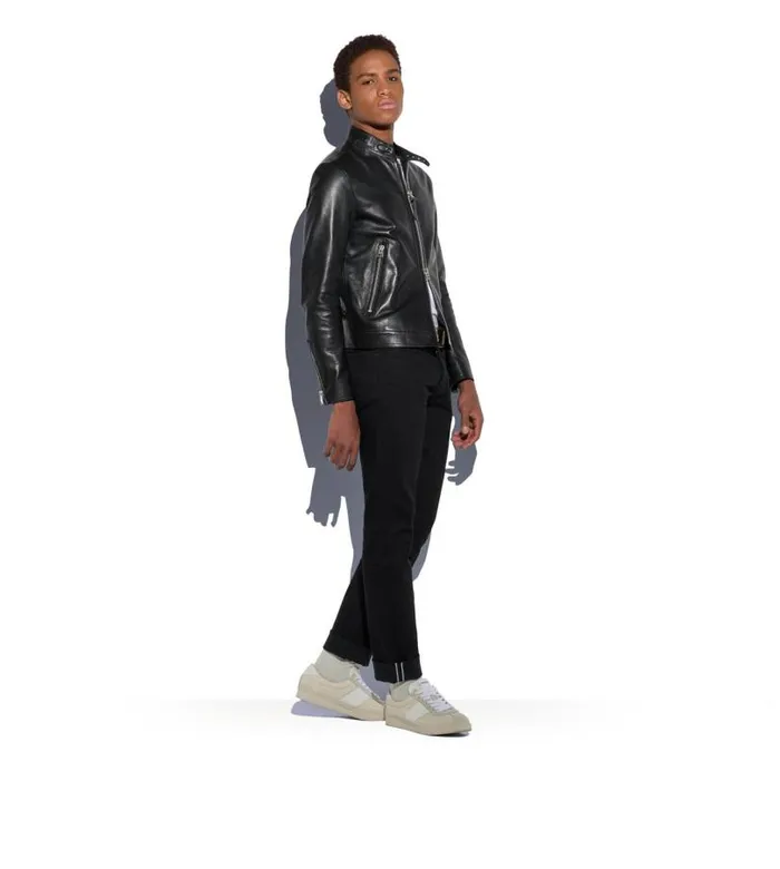 Men Outerwear Tom Ford Caf Biker Jacket Black Men Outerwear Tom Ford Caf Biker Jacket Black