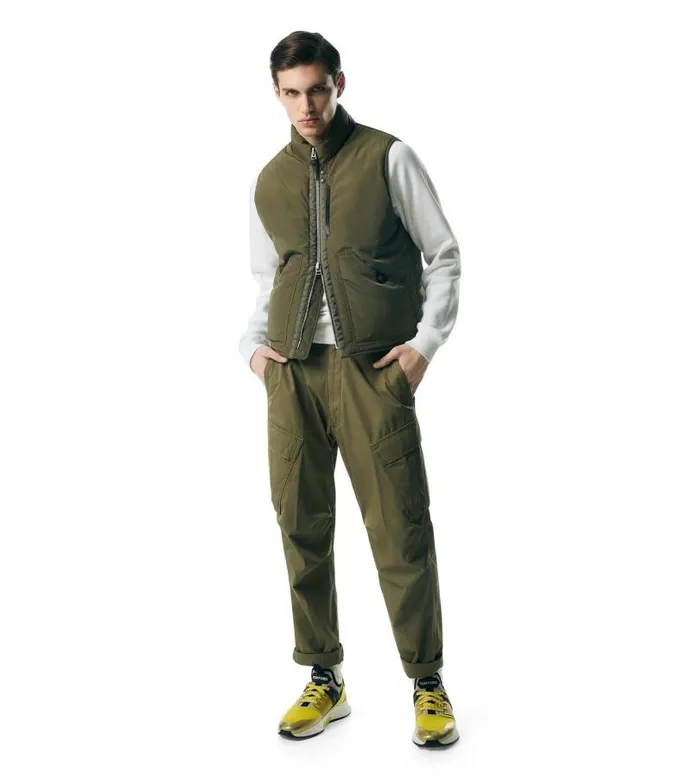 Men Outerwear Tom Ford Micro Ottoman Quilted Lined Gilet Elm Men Outerwear Tom Ford Micro Ottoman Quilted Lined Gilet Elm