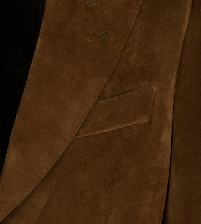 Men Outerwear Tom Ford Soft Suede Sartorial Blazer Cigar Men Outerwear Tom Ford Soft Suede Sartorial Blazer Cigar