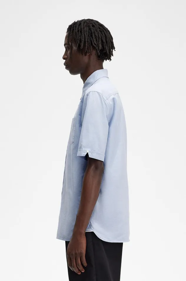 Men Oxford Shirt Light Smoke Fred Perry Shirts
