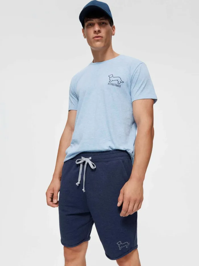 Men PA Navy Cut Off Sweat Navy Peter Alexander Shorts