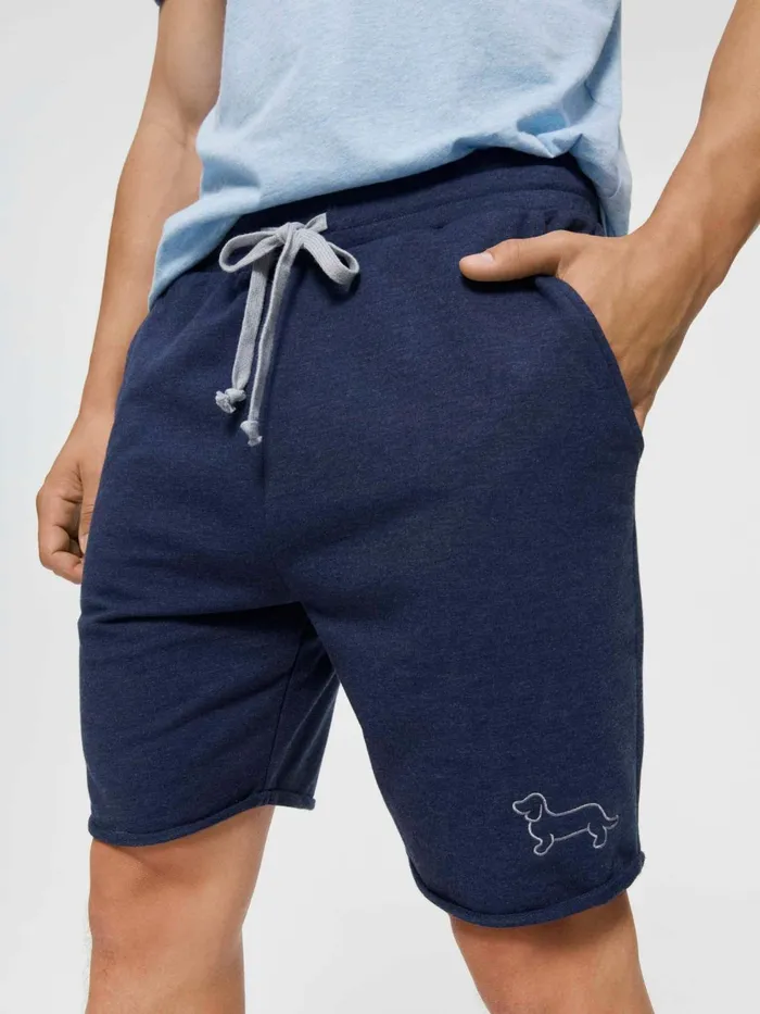 Men PA Navy Cut Off Sweat Navy Peter Alexander Shorts
