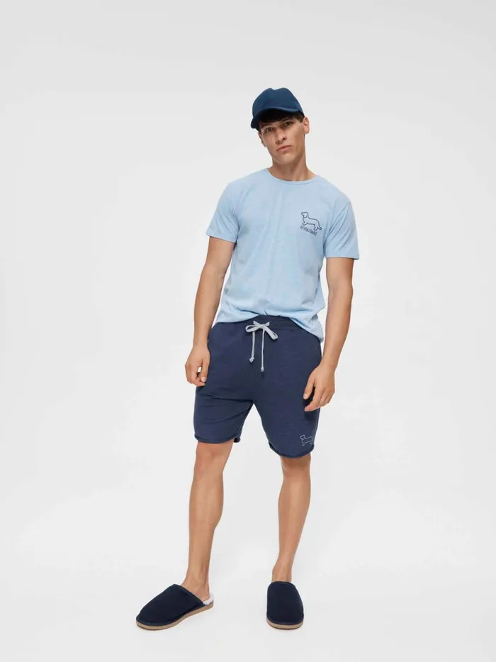 Men PA Navy Cut Off Sweat Navy Peter Alexander Shorts