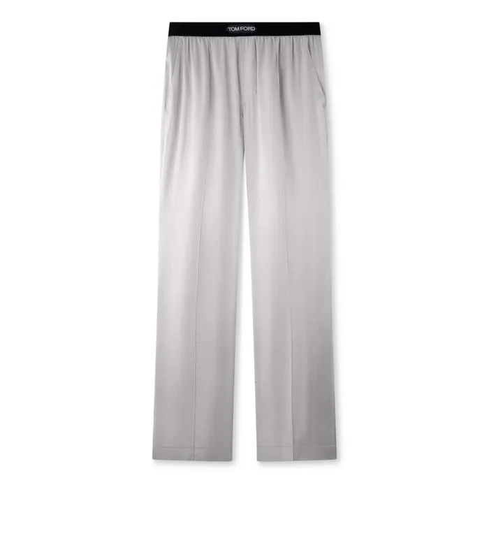 Men PAJAMA PANTS and LONG JOHNS Tom Ford Silk Pajama Pants Light Grey