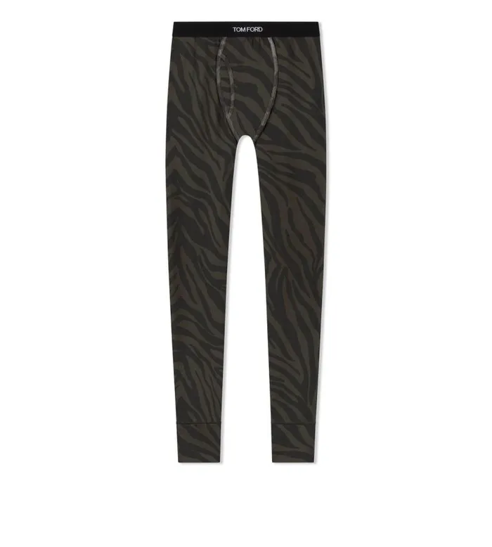 Men PAJAMA PANTS and LONG JOHNS Tom Ford Zebra Cotton Long Johns Nude 8