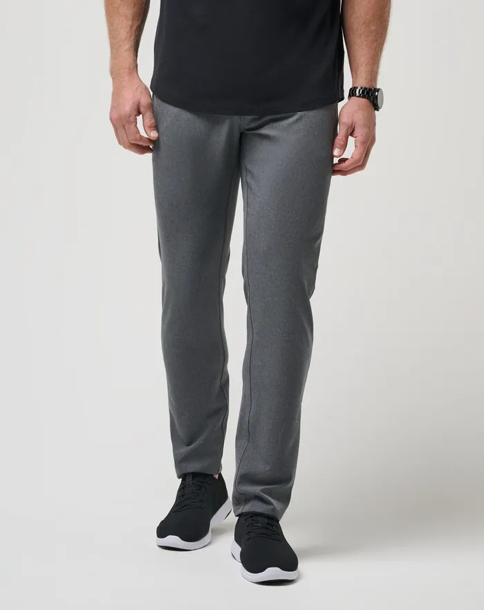 Men Pants TravisMathew OPEN TO CLOSE PANT Heather Dark Grey