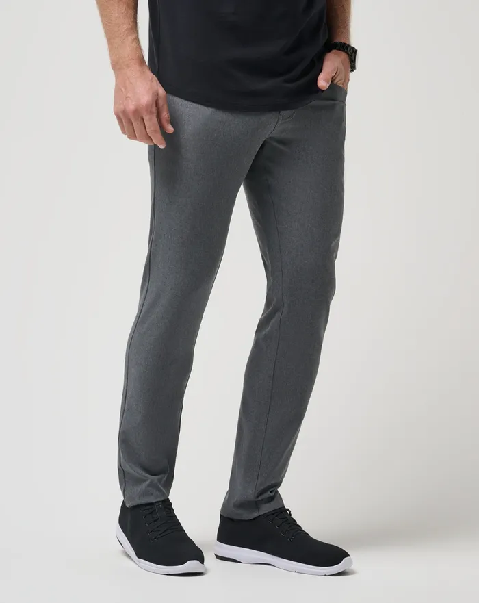 Men Pants TravisMathew OPEN TO CLOSE PANT Heather Dark Grey