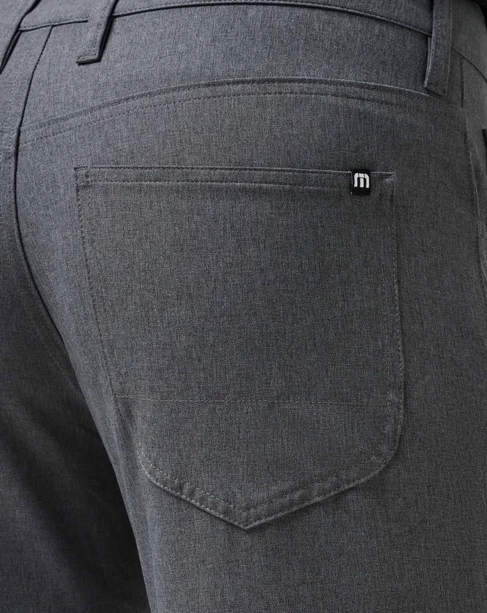 Men Pants TravisMathew OPEN TO CLOSE PANT Heather Dark Grey
