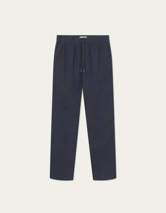 Men Patrick Linen Pants 8211 Dark Navy Les Deux Pants