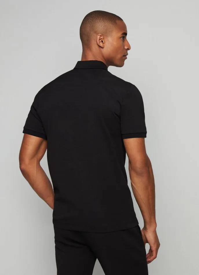 Men Polo Shirts Hackett London Aston Martin Slim Fit Polo Black