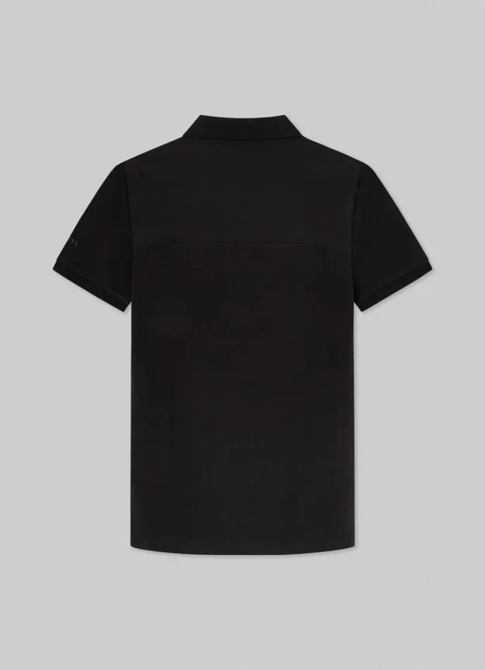 Men Polo Shirts Hackett London Aston Martin Slim Fit Polo Black