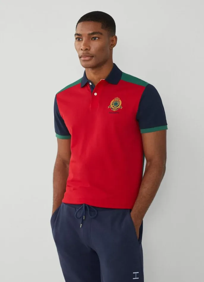 Men Polo Shirts Hackett London Classic Fit Heritage Polo Red