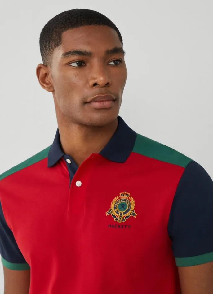Men Polo Shirts Hackett London Classic Fit Heritage Polo Red
