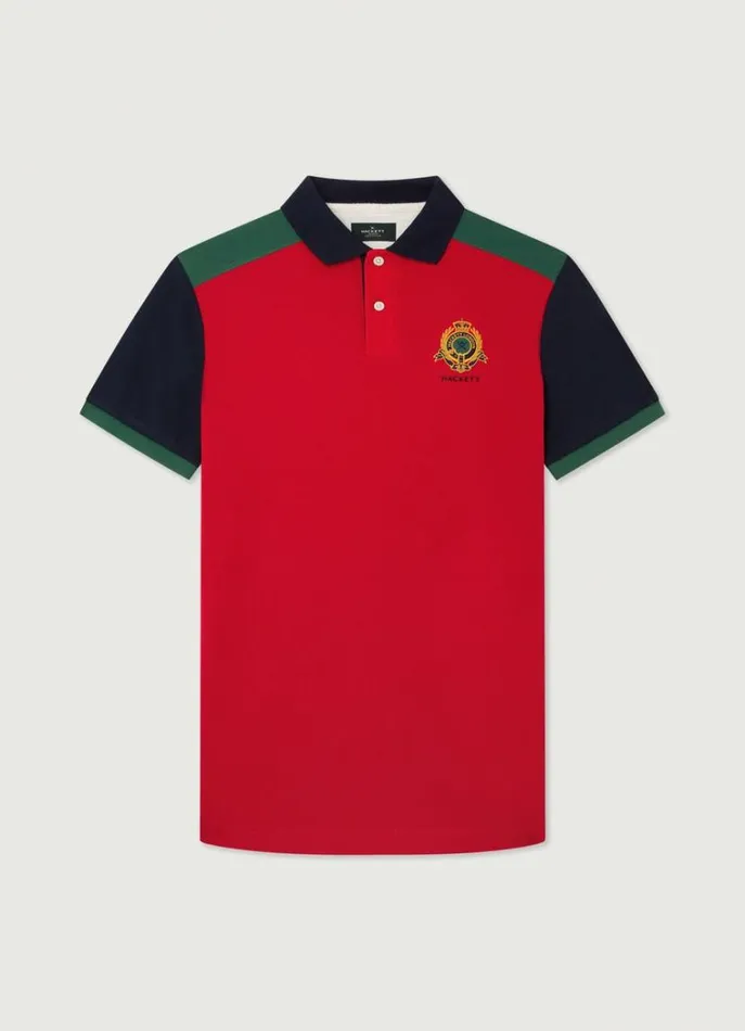 Men Polo Shirts Hackett London Classic Fit Heritage Polo Red
