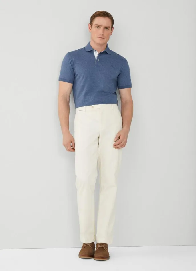 Men Polo Shirts Hackett London Classic Fit Polo Shadow Blue