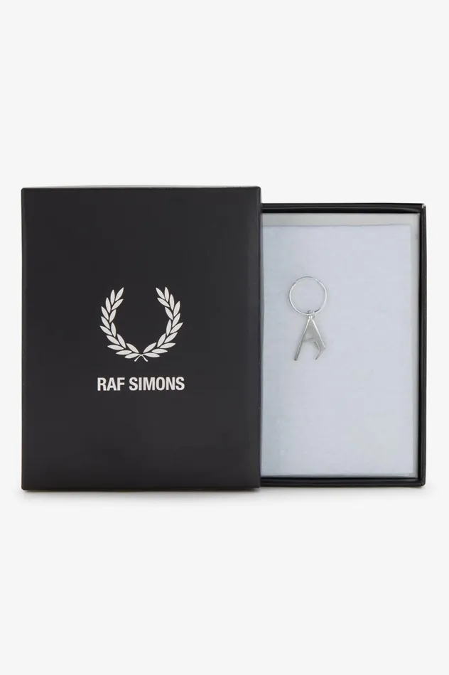 Men Raf SimonsSterling Silver Earring Metallic Silver Fred Perry Accessories